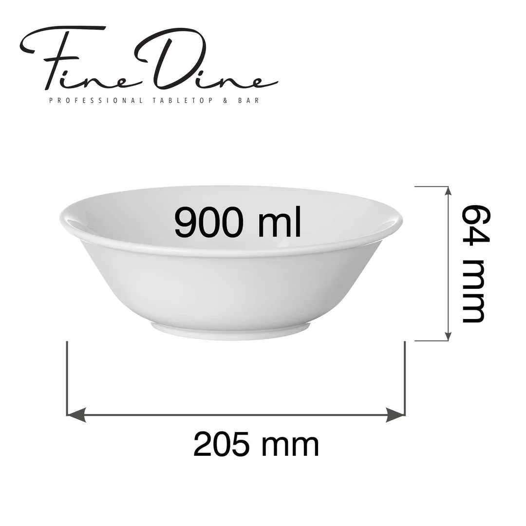 Miska bufetowa Pure Bianco 900ml, 210mm — zdjęcie 6