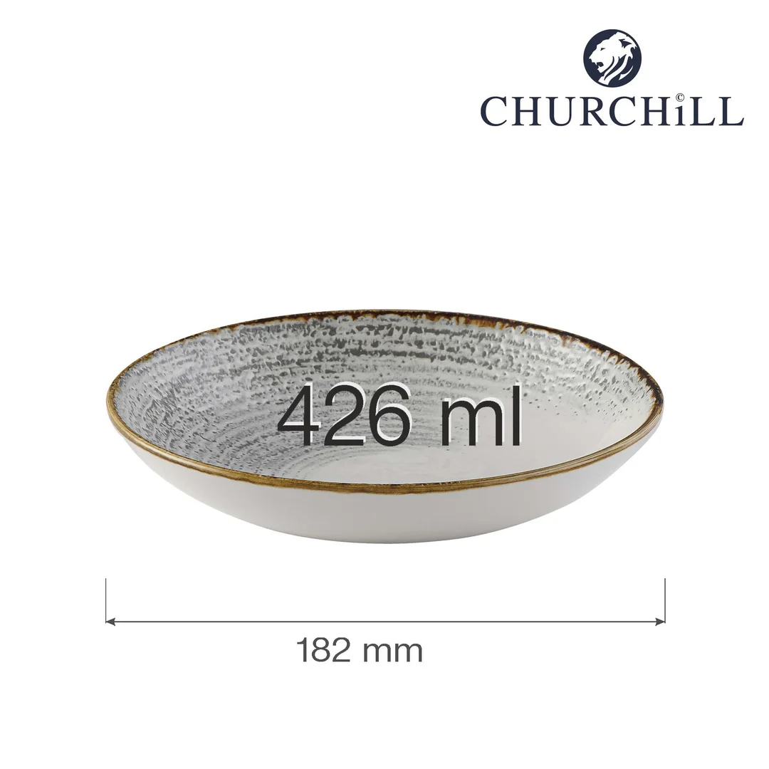 Miska coupe Homespun Accents Jasper Grey 182 mm — zdjęcie 4