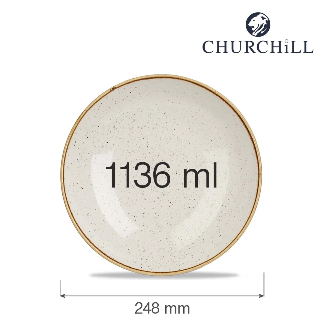 Miska coupe Stonecast Barley White 248 mm — zdjęcie 4