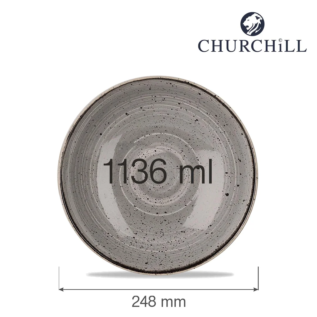 Miska coupe Stonecast Peppercorn Grey 1136 ml — zdjęcie 4