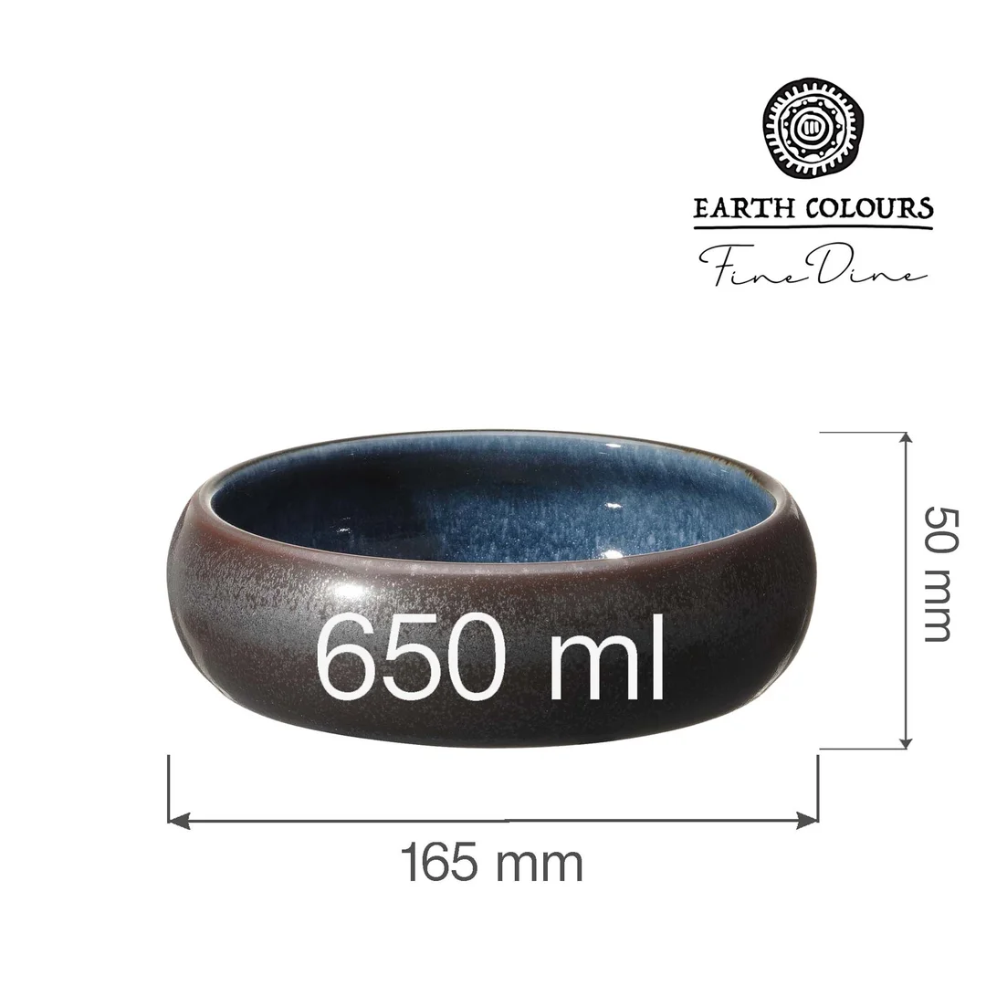 Miska Goro Brown Blue 165 mm, 650 ml — zdjęcie 6