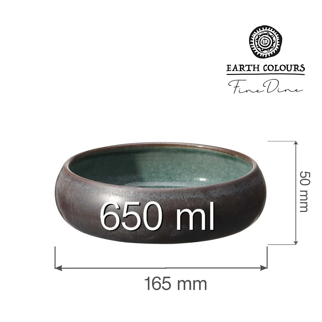 Miska Goro Brown Green 165 mm, 650 ml — zdjęcie 6