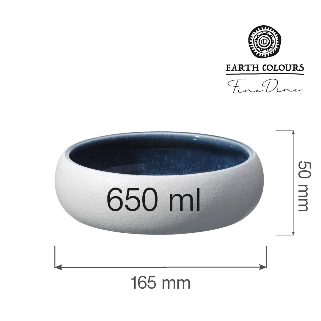 Miska Goro White Blue 165 mm, 650 ml — zdjęcie 6