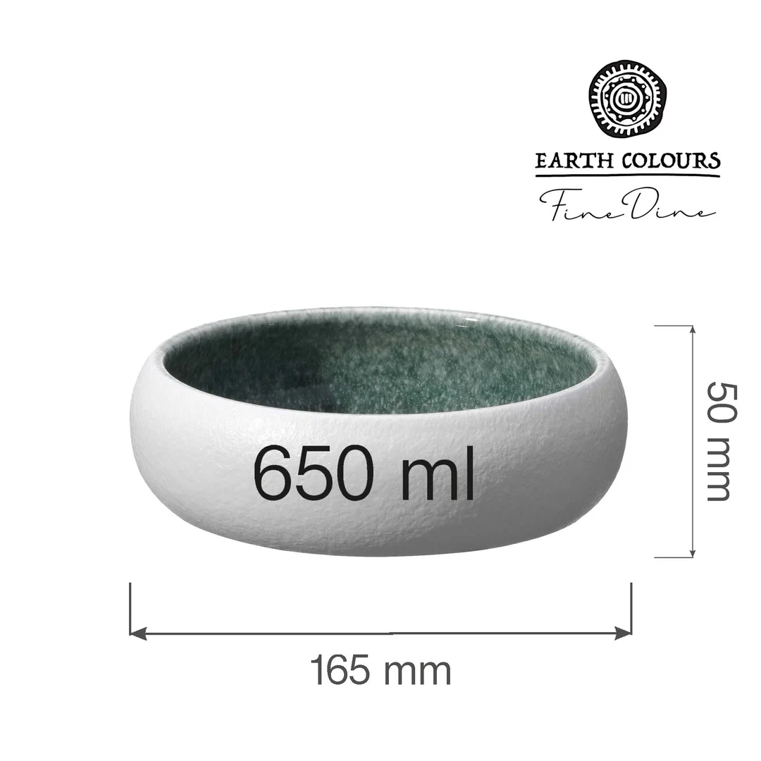 Miska Goro White Green 165 mm, 650 ml — zdjęcie 7