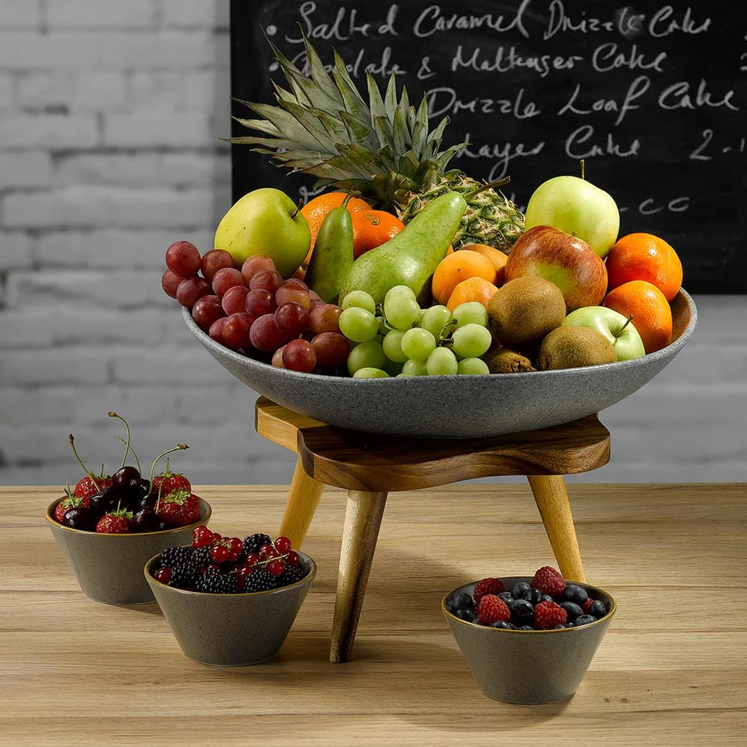 Miska konikalna Stonecast Peppercorn Grey 340 ml, 121 mm — zdjęcie 8