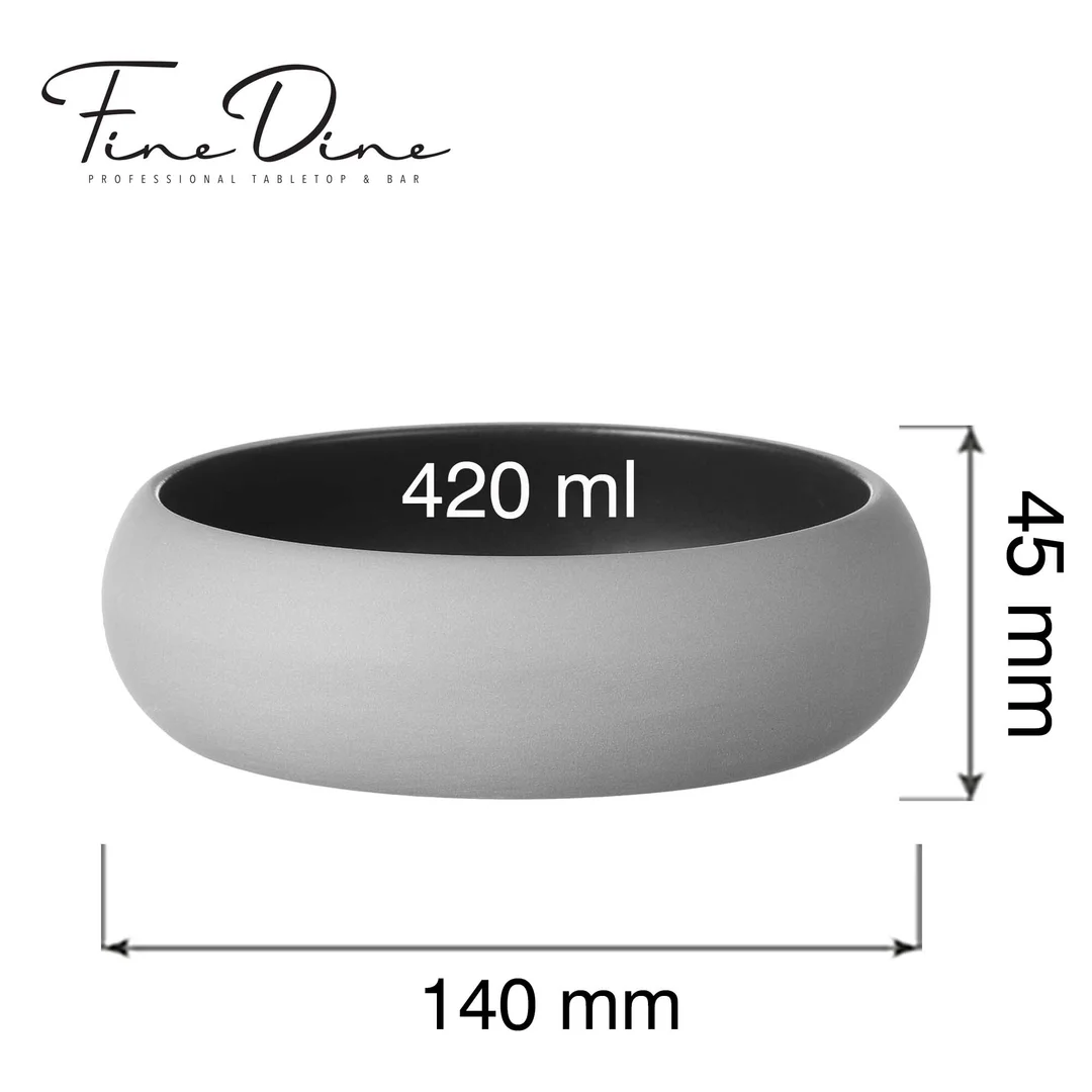Miska Mia Black 140mm, 420 ml — zdjęcie 6