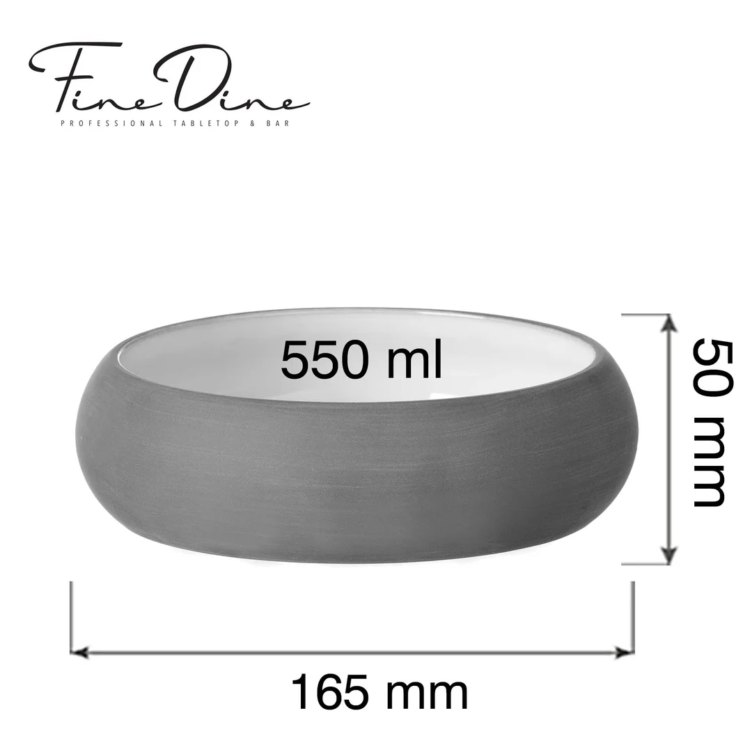 Miska Mia White 165mm, 550ml — zdjęcie 3
