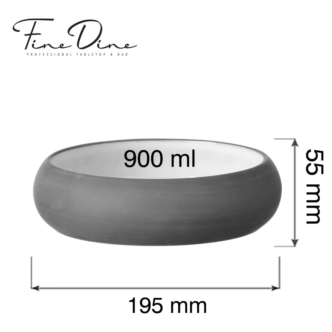 Miska Mia White 195mm, 900ml — zdjęcie 2