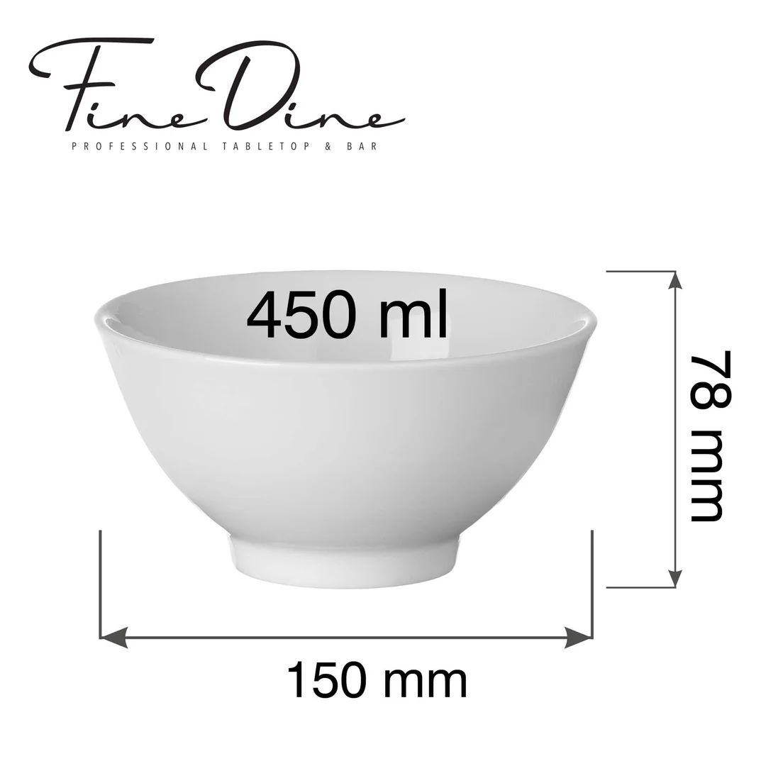 Miska Pure Bianco 450ml, 150mm — zdjęcie 6