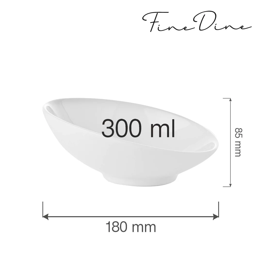 Miska skośna Bianco 300 ml — zdjęcie 2