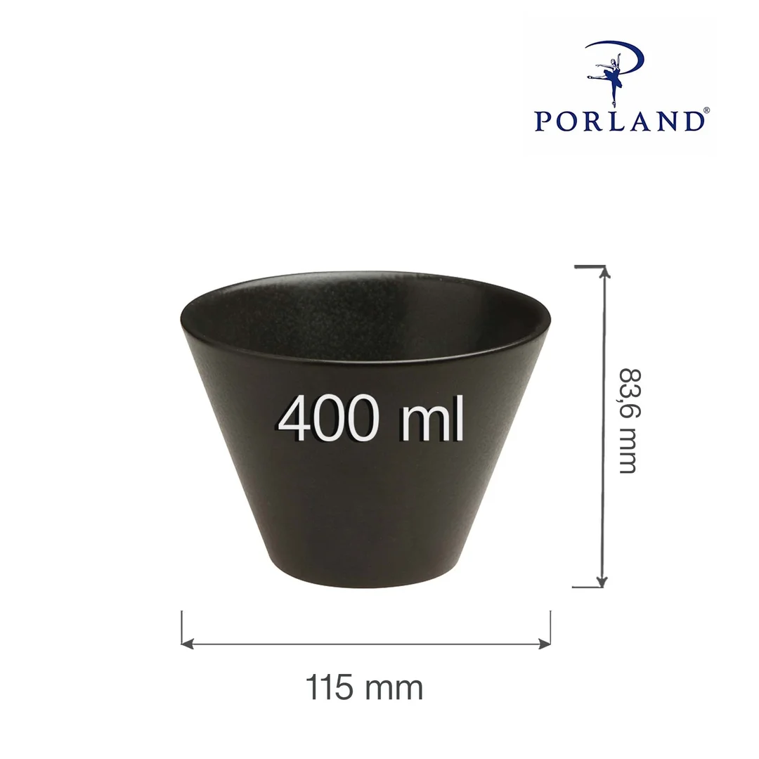 Miska stożkowa Coal 400 ml — zdjęcie 10