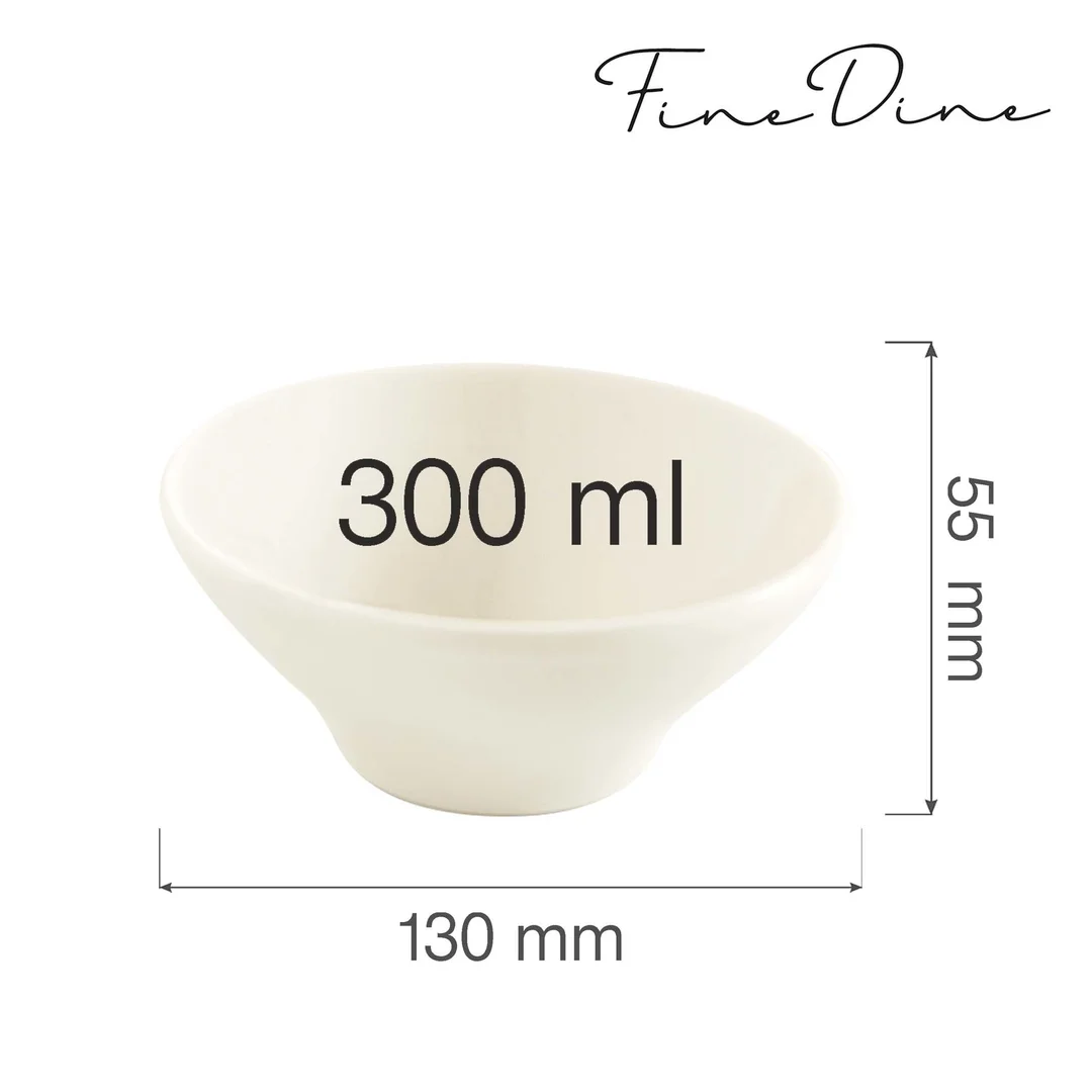 Miska stożkowa Crema 300 ml, 130x60 mm — zdjęcie 3