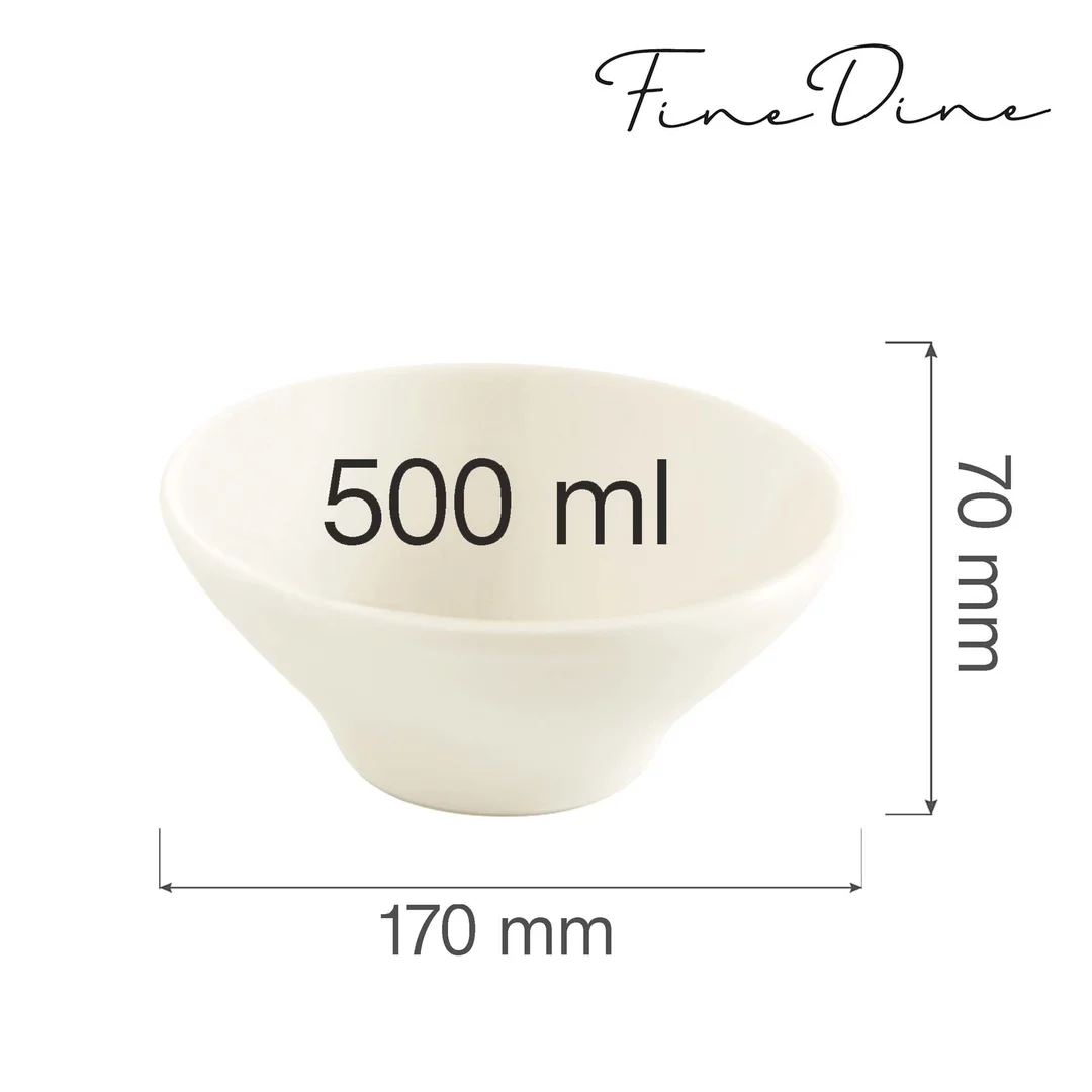 Miska stożkowa Crema 500 ml, 160x64 mm — zdjęcie 3