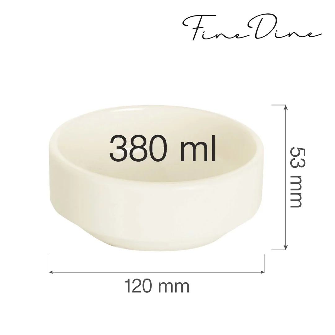 Miska sztaplowana Crema 380 ml, 120 mm — zdjęcie 2