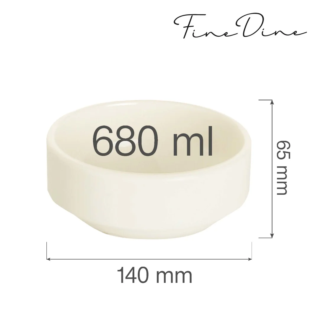 Miska sztaplowana Crema 660 ml, 140 mm — zdjęcie 3