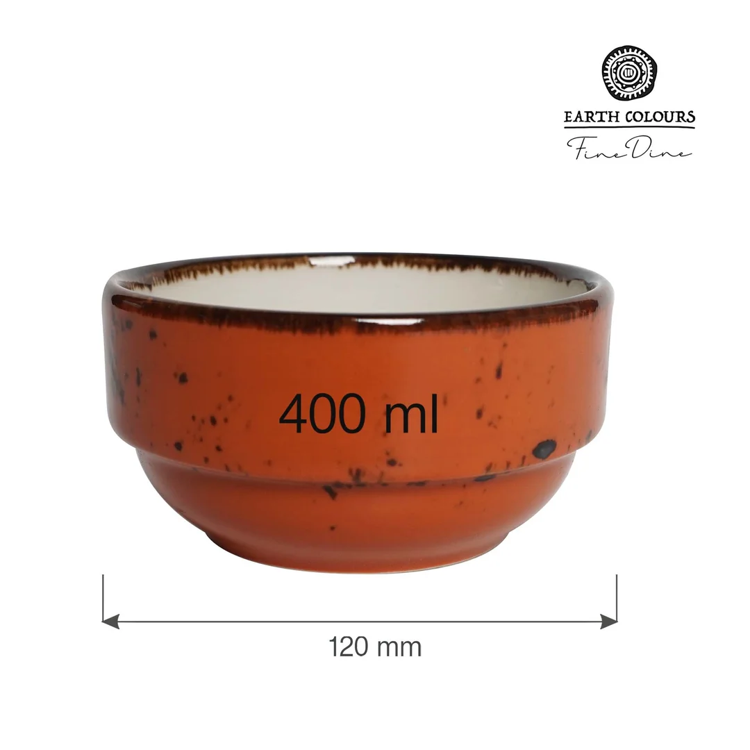 Miska sztaplowana Dahlia 120 mm, 400 ml — zdjęcie 2