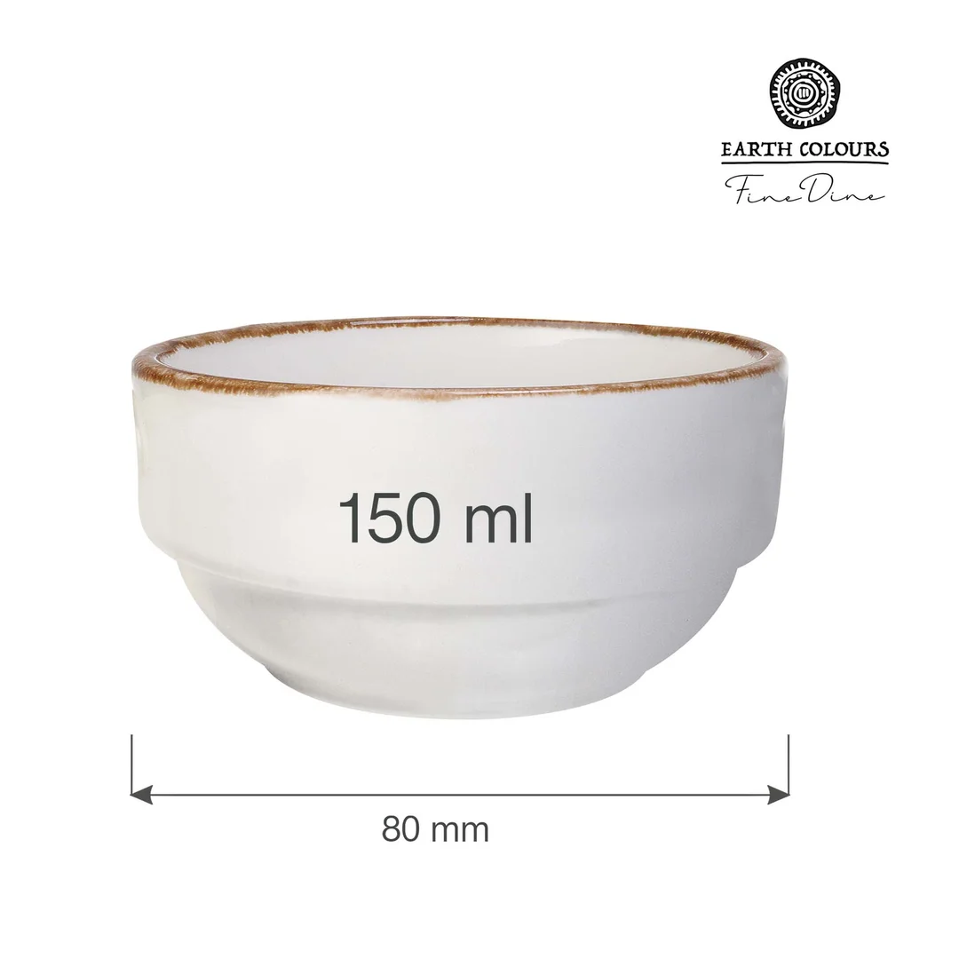 Miska sztaplowana Vanilla 80 mm, 150 ml — zdjęcie 3