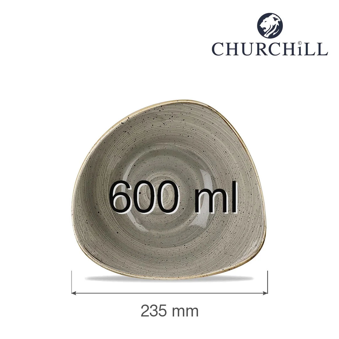 Miska trójkątna Stonecast Peppercorn Grey 600 ml — zdjęcie 4