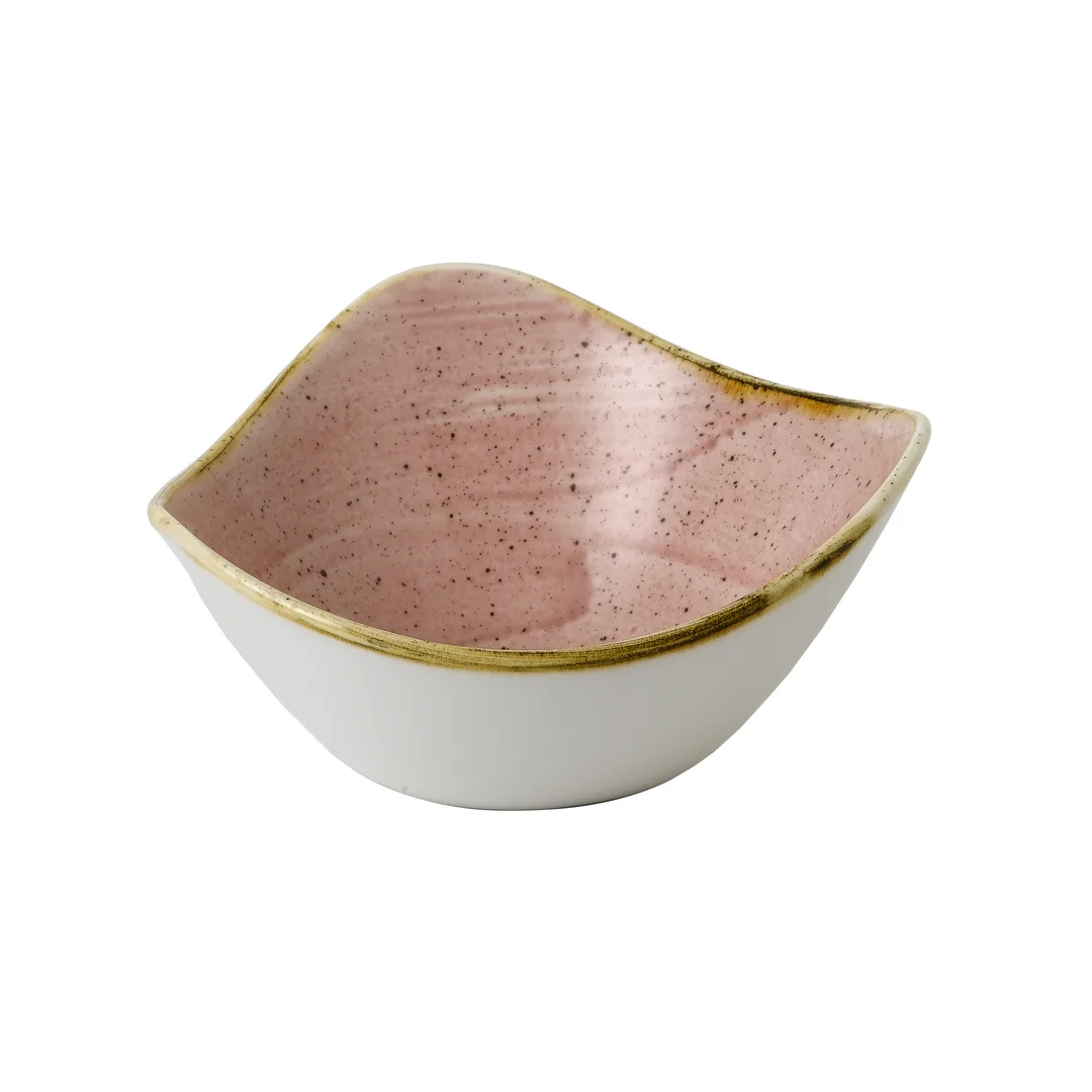 Miska trójkątna Stonecast Petal Pink 153 mm, 260 ml — zdjęcie 5