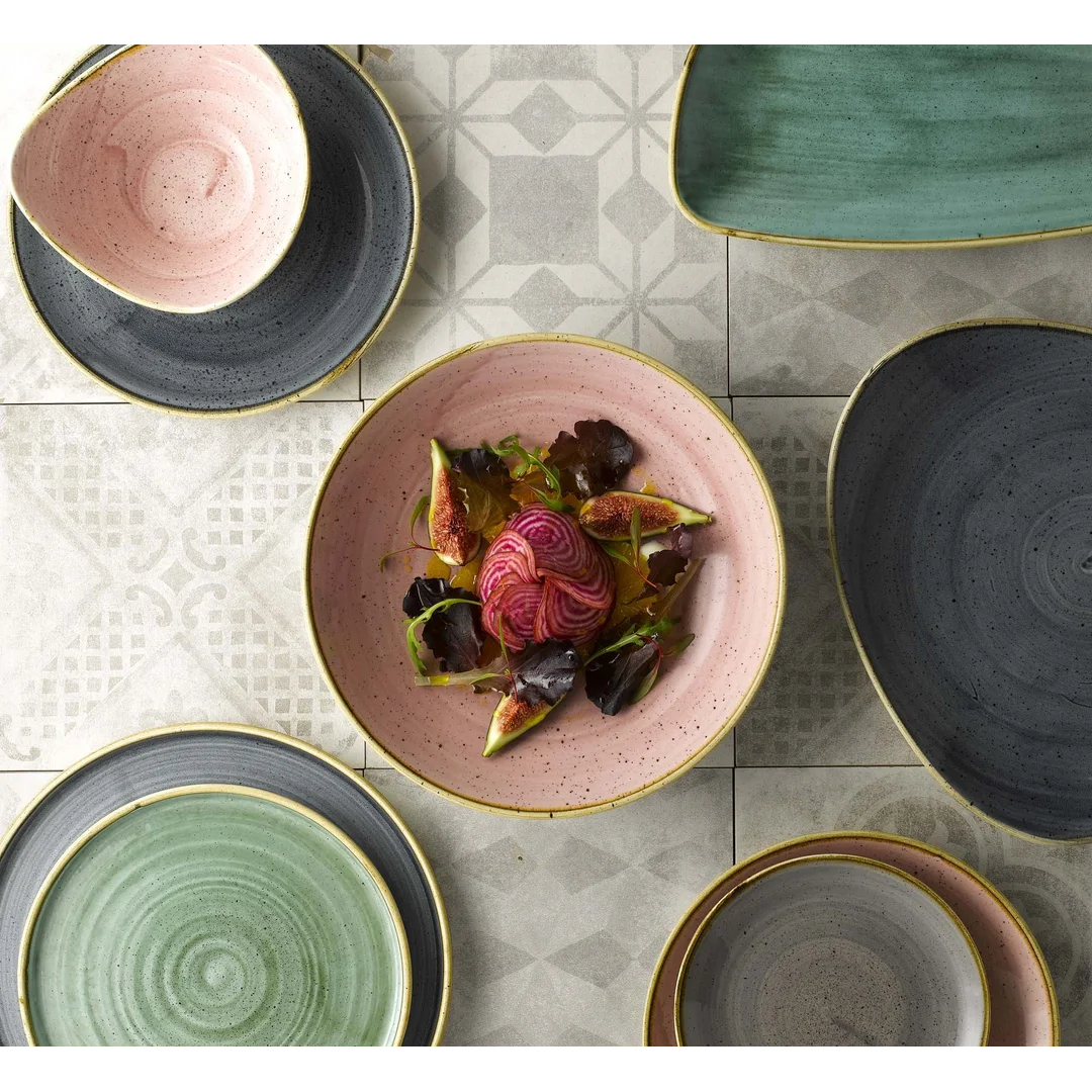 Miska trójkątna Stonecast Petal Pink 153 mm, 260 ml — zdjęcie 6