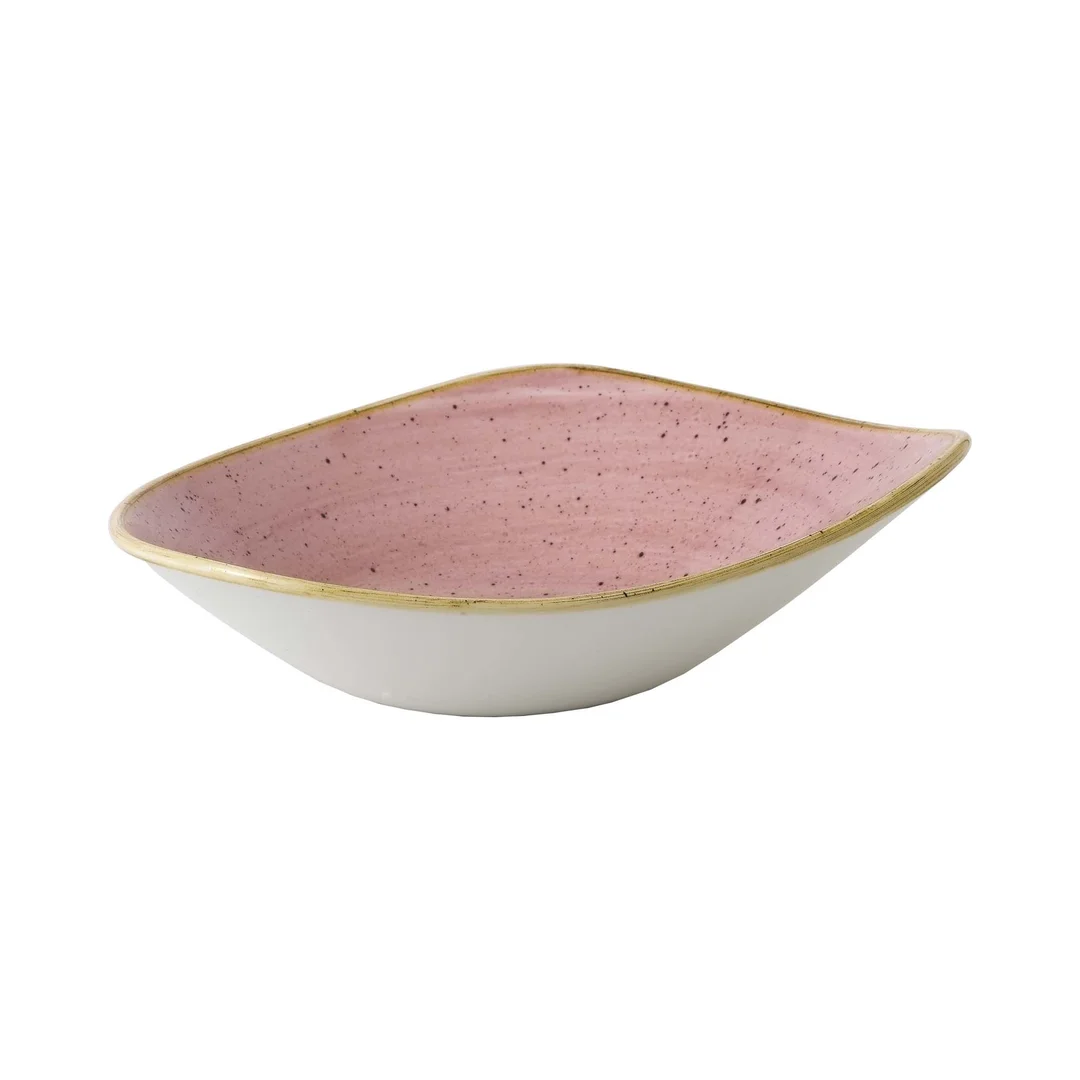 Miska trójkątna Stonecast Petal Pink 235 mm, 600 ml — zdjęcie 3