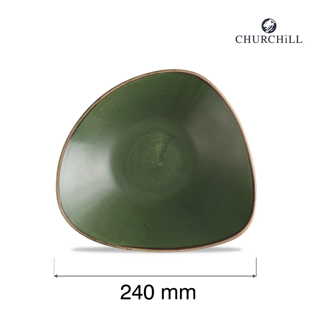 Miska trójkątna Stonecast Sorrel Green, 240mm — zdjęcie 2