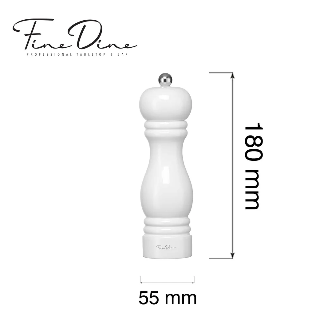 Młynek do soli z ceramicznym mechanizmem Monolith, biały, 180mm — zdjęcie 3