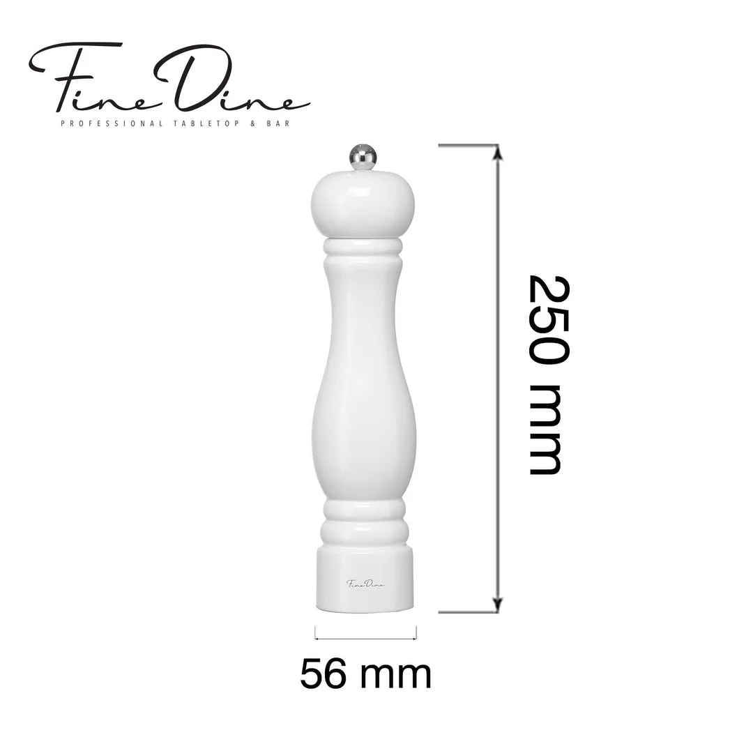 Młynek do soli z ceramicznym mechanizmem Monolith, biały, 250mm — zdjęcie 2