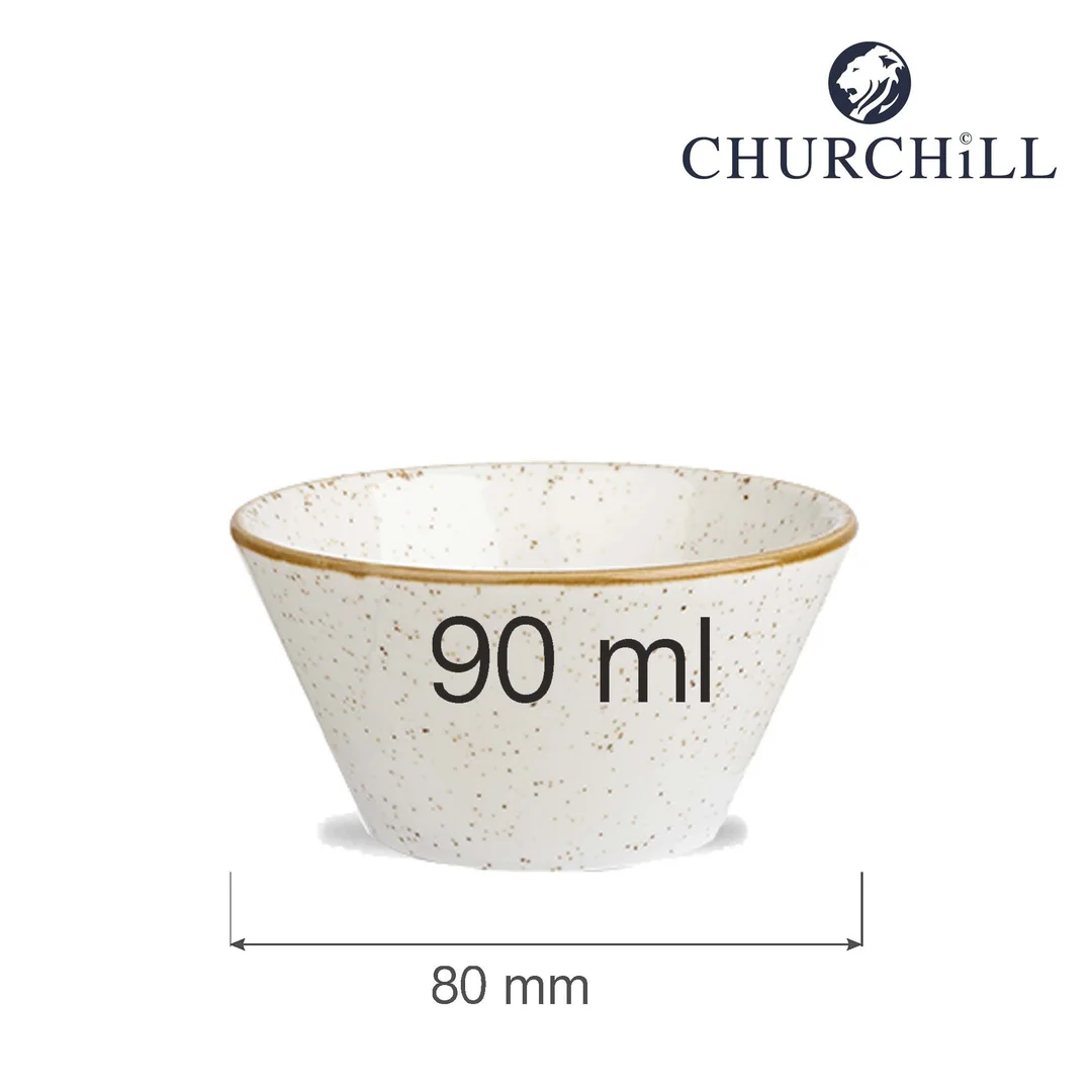 Naczynie do dipów Stonecast Barley White 90 ml, 80 mm — zdjęcie 4