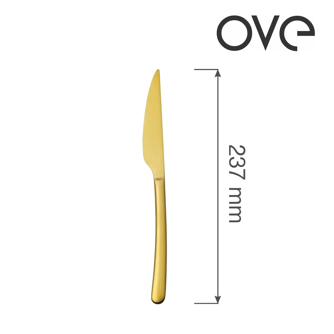 Nóż stołowy Amarone Gold, OVE, 237 mm — zdjęcie 5