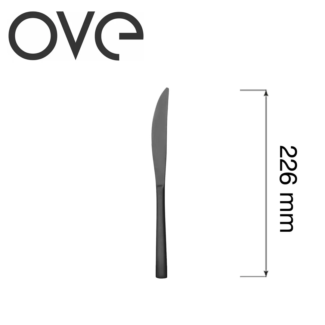 Nóż stołowy Fjord Black, OVE, 226 mm — zdjęcie 3