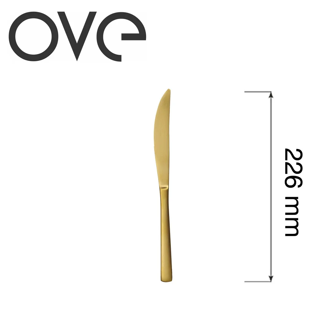 Nóż stołowy Fjord Gold, OVE, 226 mm — zdjęcie 5