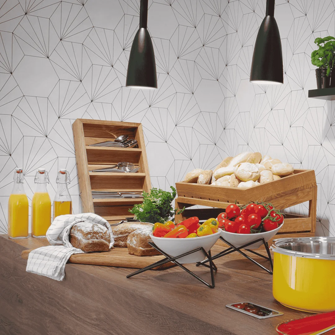 Organizer drewniany na sztućce 530x325x65 mm — zdjęcie 3