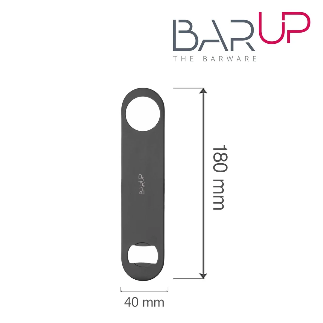Otwieracz do butelek, Bar up, czarny, 180x40x(H)2mm — zdjęcie 3