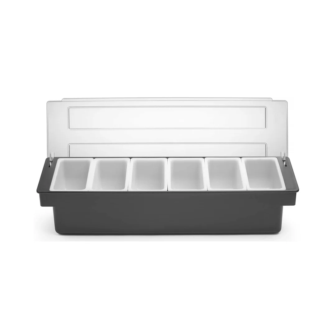Pojemnik barmański na dodatki do drinków - 6 wkładów, Bar up, 480x150x(H)100mm — zdjęcie 2