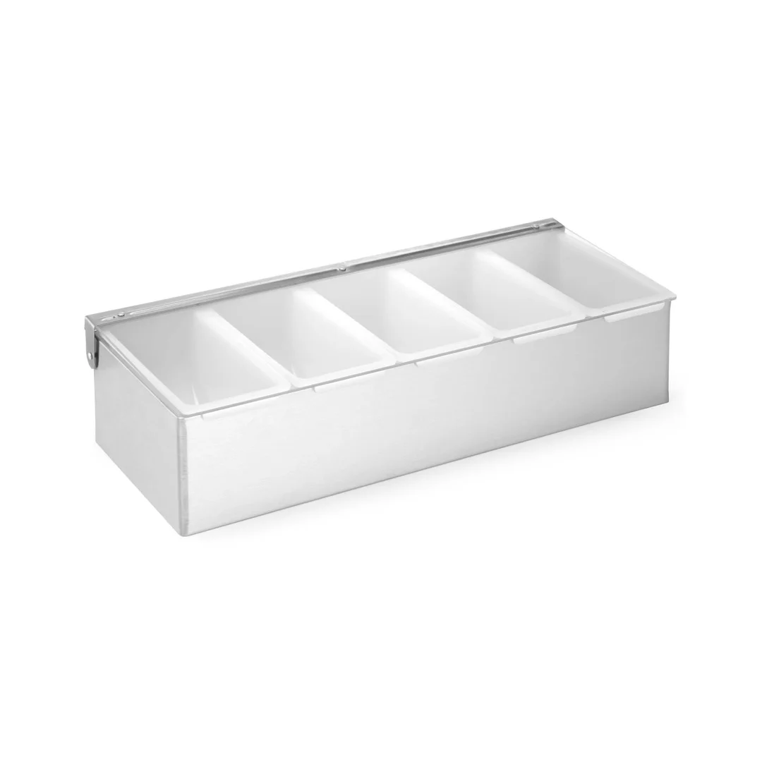 Pojemnik barmański na dodatki do drinków, Bar up, 5 kontenerów, 375x140x(H)90mm — zdjęcie 2