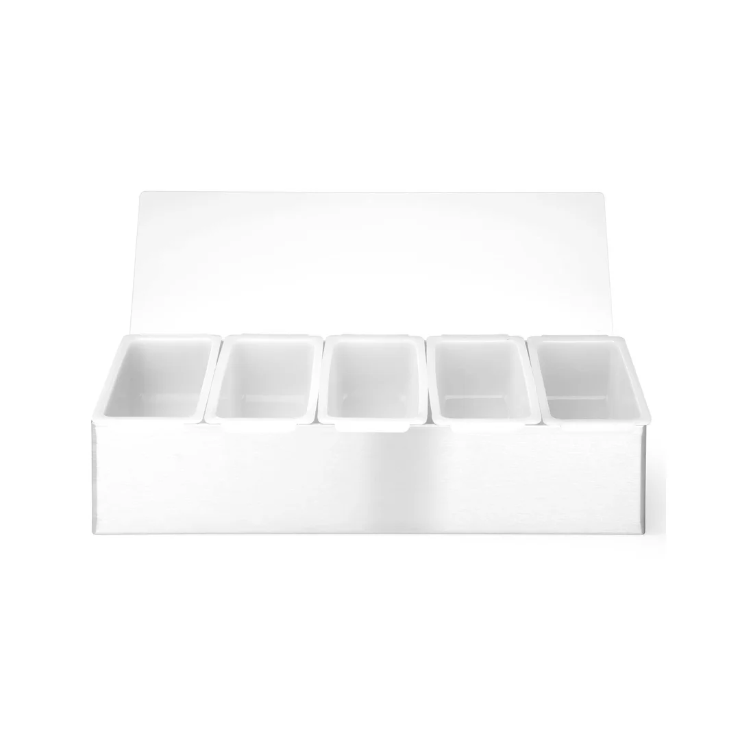 Pojemnik barmański na dodatki do drinków, Bar up, 5 kontenerów, 375x140x(H)90mm — zdjęcie 5
