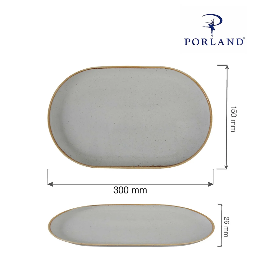 Półmisek owalny Ashen 300x150 mm — zdjęcie 8