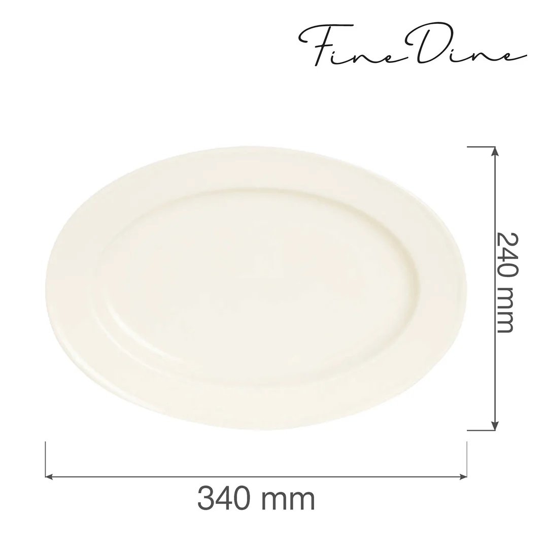 Półmisek owalny Crema 340x240 mm — zdjęcie 3
