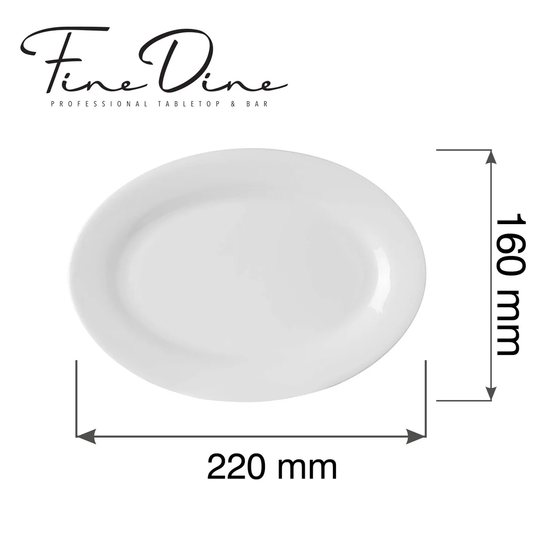 Półmisek Pure Bianco, 220x160mm — zdjęcie 2