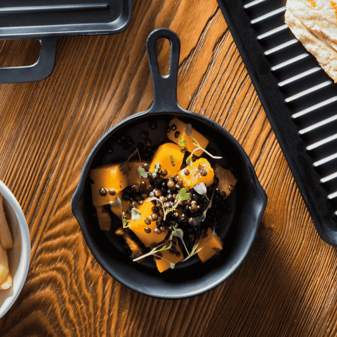 Rondelek czarny Little Chef okrągły — zdjęcie 4