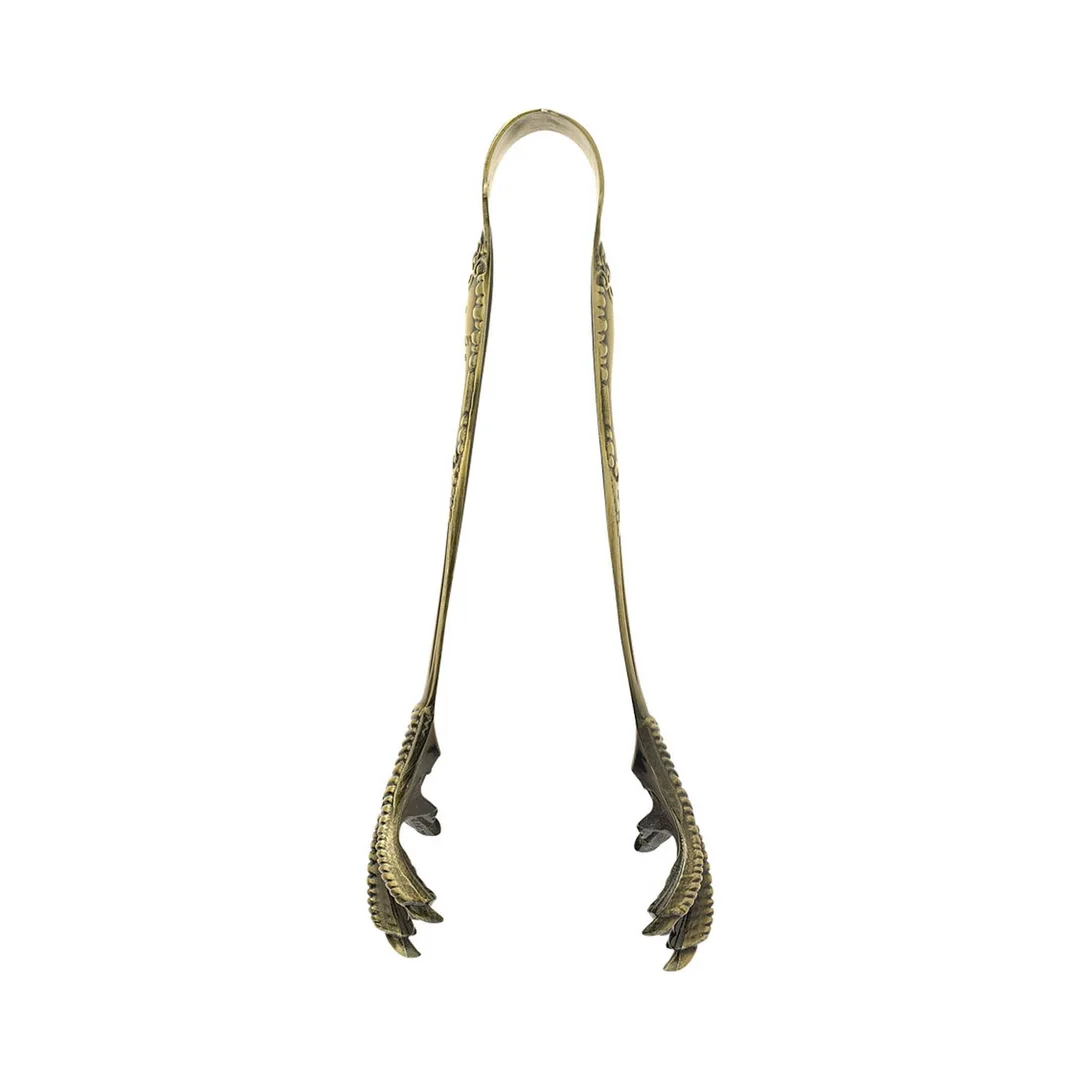 Szczypce do lodu szpony, Antique Brass — zdjęcie 2