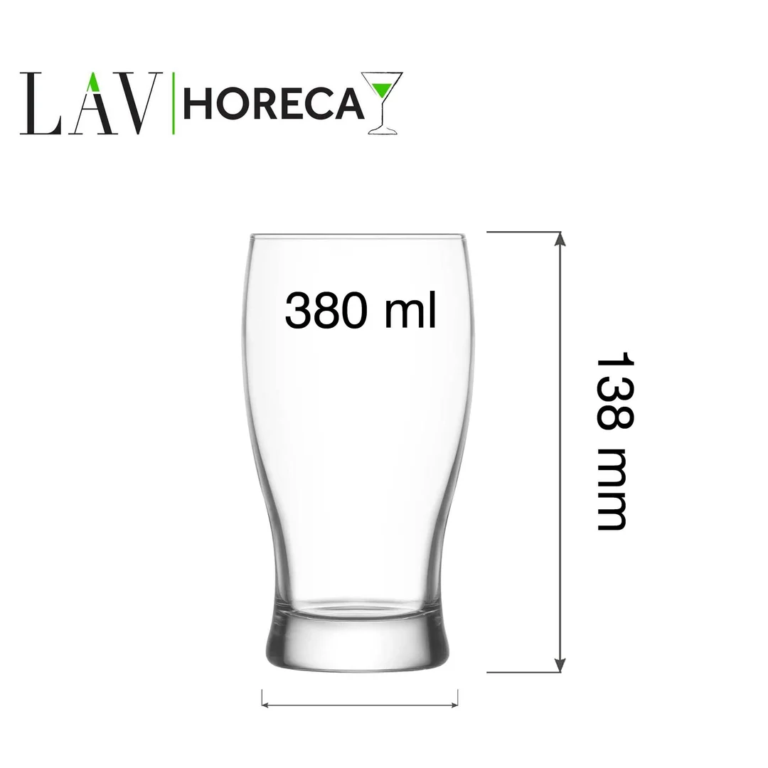 Szklanka do piwa Bristol, 380ml, LAV — zdjęcie 6