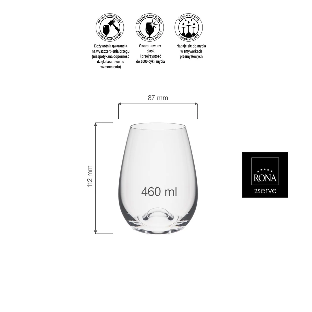 Szklanka do wina bordeaux Wine Solution, 460ml — zdjęcie 9