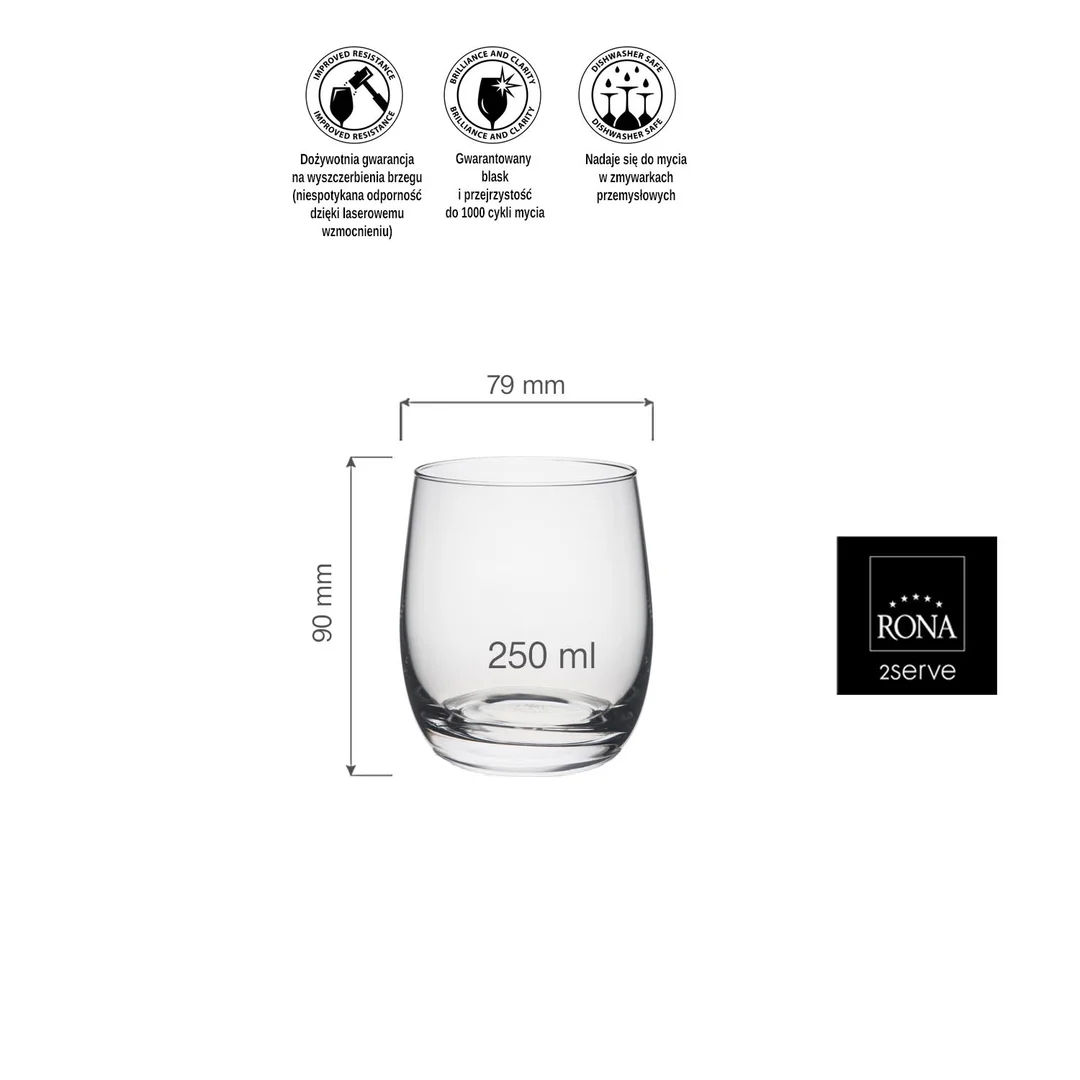 Szklanka Lunar, 250ml — zdjęcie 10