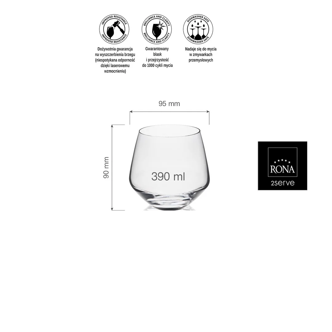 Szklanka niska Martina, 390ml — zdjęcie 10