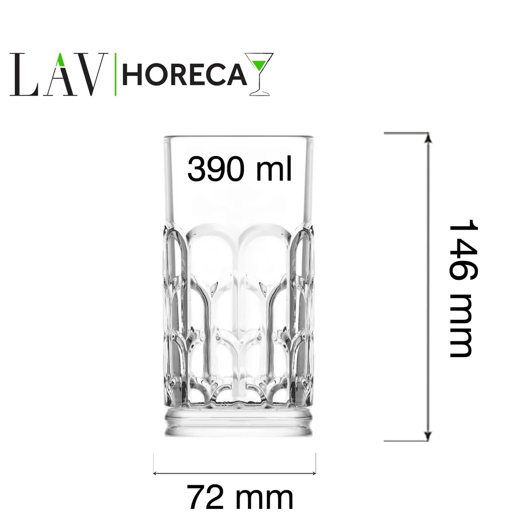 Szklanka wysoka Archie, 390ml, LAV — zdjęcie 4
