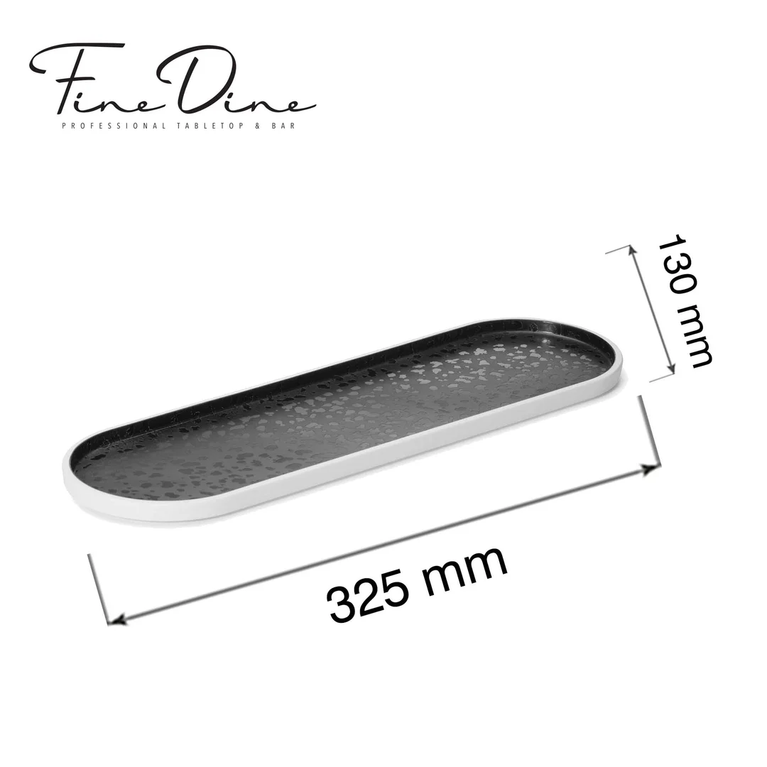 Taca bufetowa owalna Reflection, 325x130x(h)20mm — zdjęcie 4