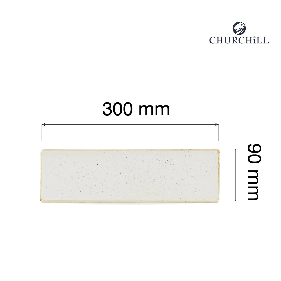 Taca porcelanowa Stonecast Barley White, 300x90mm — zdjęcie 4
