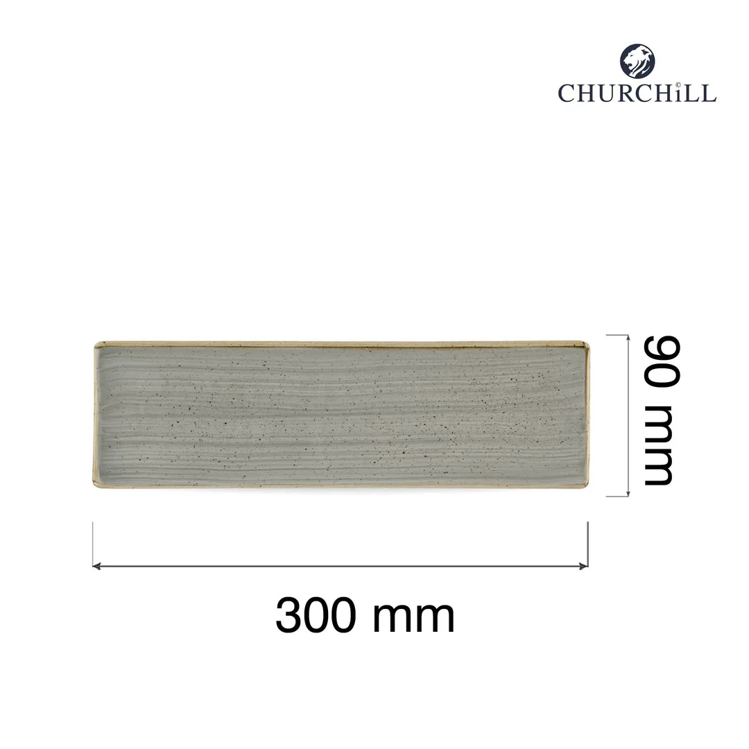 Taca porcelanowa Stonecast Peppercorn Grey, 300x90mm — zdjęcie 2